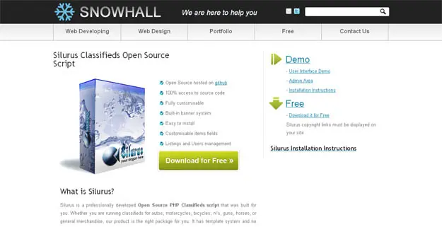 Silurus分类网站程序PHP源码
