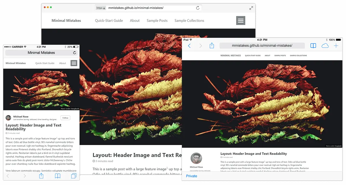 Minimal Mistakes Jekyll 主题博客系统源码