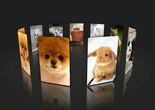 520表白html实现3D动态相册,换成女朋友照片