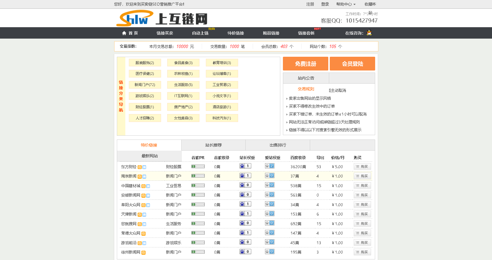 php宝塔搭建Thinkphp友情链接交易平台系统源码